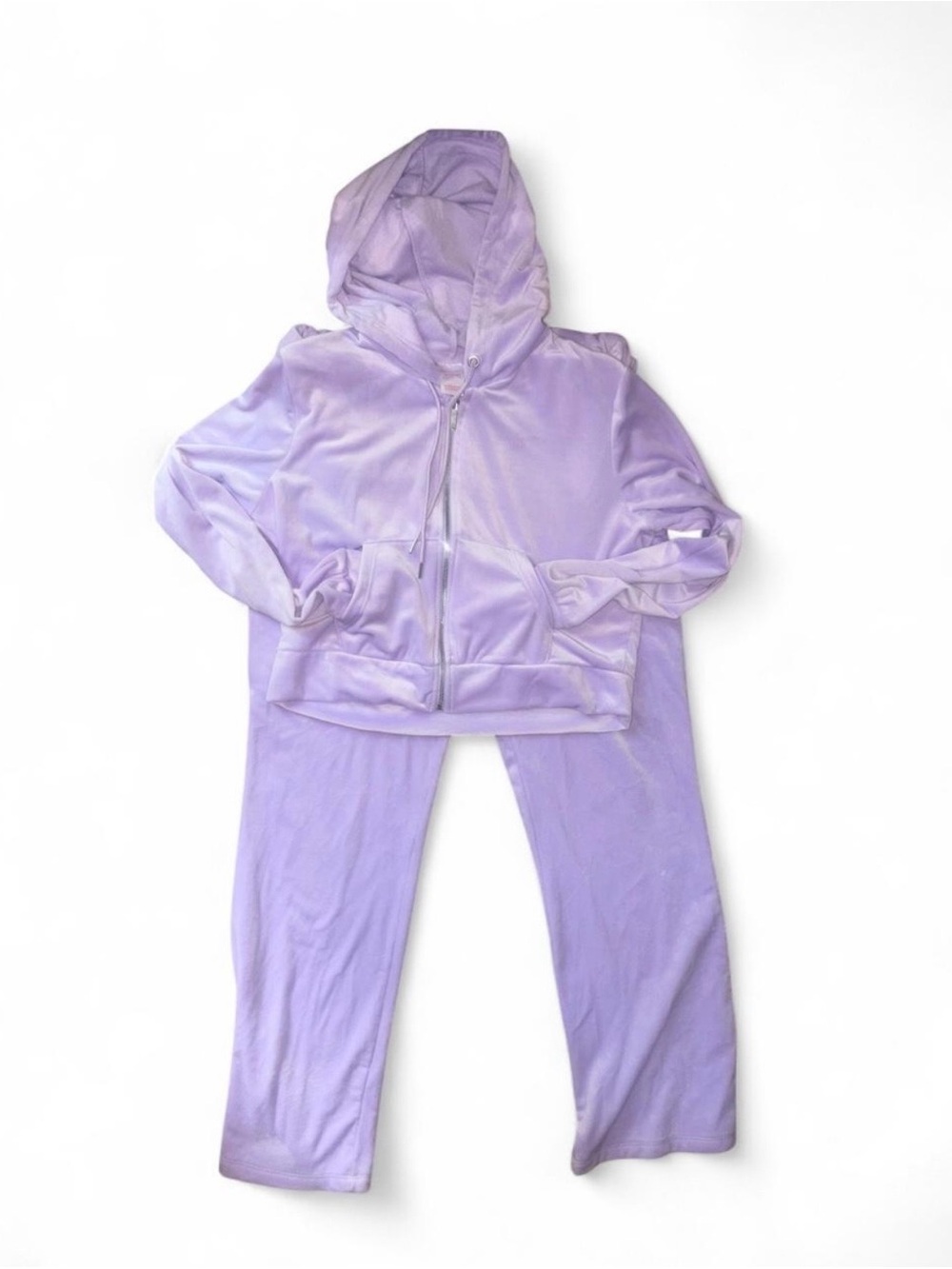 Juicy Couture Dupe Lavender Velour Track suit set